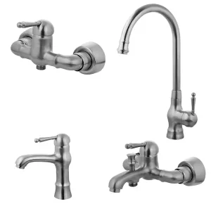 ست شیرآلات البرز روز مدل مارتین استیل