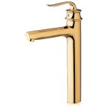 شیر روشویی پایه بلند البرز روز مدل پروشات طلایی