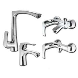 ست شیرالات البرز روز مدل یونیک کروم