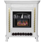 شومینه گازی مشهد دوام مدل 850 پایه‌دار سفید