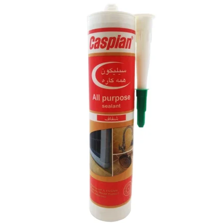 چسب سیلیکون همه کاره شفاف کاسپین