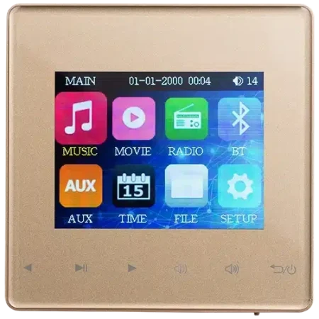 موزیک پلیر دیواری 4 اینچ نستک بژ کد SM1ST50G30