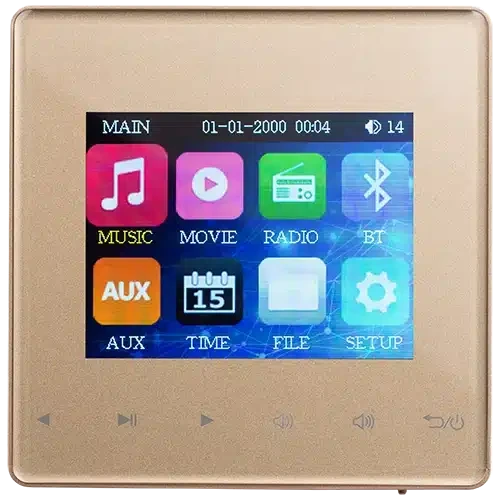 موزیک پلیر دیواری 4 اینچ نستک بژ کد SM1ST50G30