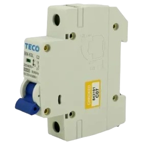 فیوز مینیاتوری تک پل 10 آمپر تیپ B قدرت قطع 6KA تکو مدل BM-63LB-1010