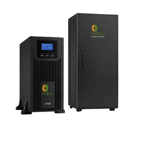 یو پی اس i-CELL توان 2KVA با 4 ساعت ساپورت (4.4KWh)