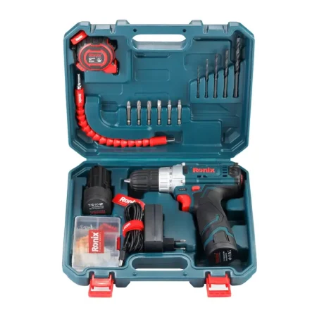 کیت دریل شارژی 12 ولت 19 پارچه رونیکس مدل RS-8613