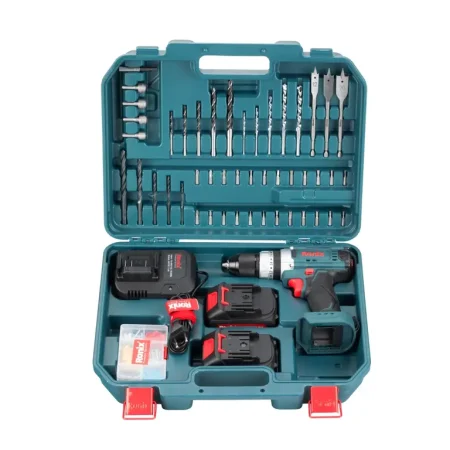 کیت دریل چکشی شارژی 20 ولت 53 پارچه رونیکس مدل RS-8619