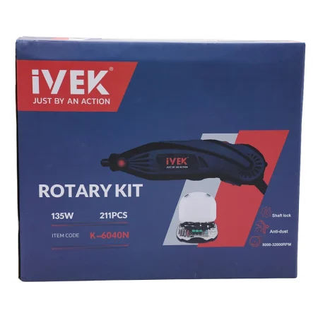کیت فرز مینیاتوری ۱۳۵ وات ایوک مدل K-6040N