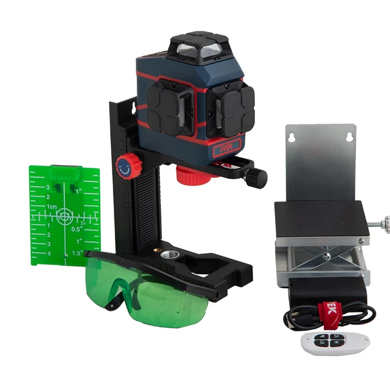 کیت تراز لیزری سه بعدی نور سبز 12 خط ایوک مدل K-8025