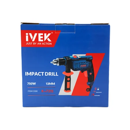 دریل چکشی 13 میلی‌متر 750 وات ایوک مدل K-7315