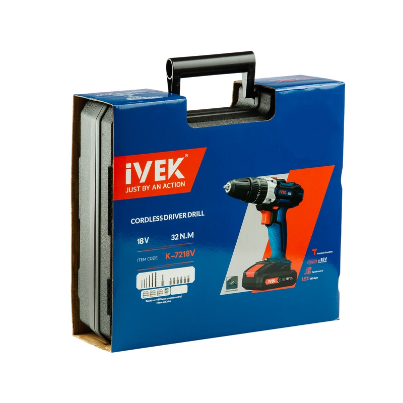 دریل شارژی 18 ولت ایوک مدل K-7218V