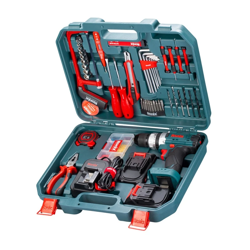 کیت دریل شارژی 20 ولت 53 پارچه رونیکس مدل RS-8620