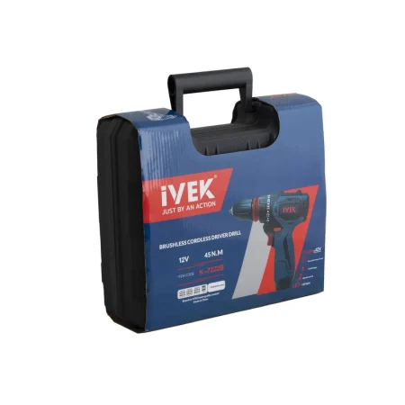 دریل شارژی 12 ولت براشلس دوکاره ایوک مدل K-7222B