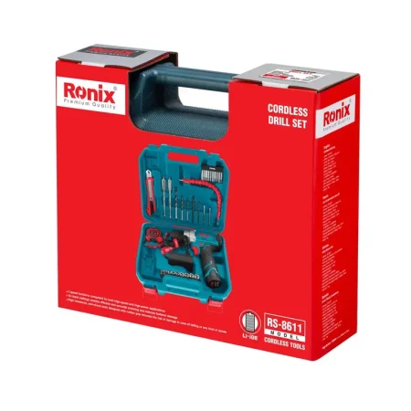 کیت دریل شارژی 12 ولت 35 پارچه رونیکس مدل RS-8611