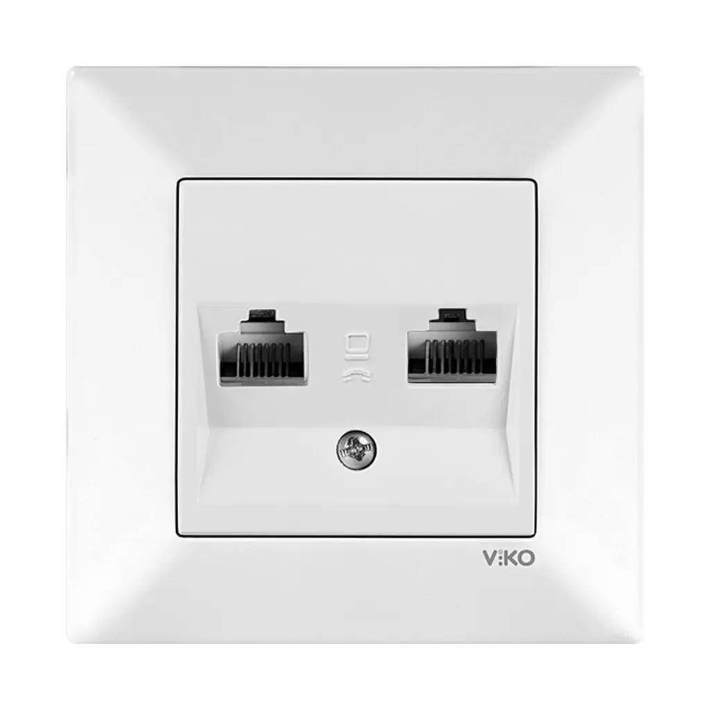 پریز تلفن دو سوکت RJ11 ویکو مدل Meridian
